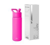 Simple Modern Gourde Enfant Isotherme avec Paille | Gourde Sport Adulte en Acier Inoxydable | Summit | 530ml | Raspberry Vibes