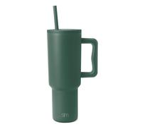 Simple Modern Mug Isotherme avec Poignée et Paille | Gourde Isotherme en Acier Inoxydable | Vaso de viaje para café helado | Trek | 1180ml | Forest
