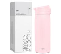 Simple Modern Mug Isotherme Café de Voyage avec Couvercle à Fermeture Rapide | Tasse Isotherme Isolé en Acier Inoxydable | Cadeaux pour Femmes et Hommes | Kona | 470ml | Blush