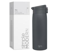Simple Modern Mug Isotherme Café de Voyage avec Couvercle à Fermeture Rapide | Tasse Isotherme Isolé en Acier Inoxydable | Cadeaux pour Femmes et Hommes | Kona | 470ml | Graphite