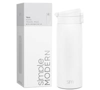 Simple Modern Mug Isotherme Café de Voyage avec Couvercle à Fermeture Rapide | Tasse Isotherme Isolé en Acier Inoxydable | Cadeaux pour Femmes et Hommes | Kona | 470ml | Winter White