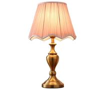 Simple Modern Table Lamp Warm Romantic Creative Pink Bedroom Bedside Lamp Home Decoration Bedside Table Lamp (Size : Remote Control Switch) (Push button switch)
