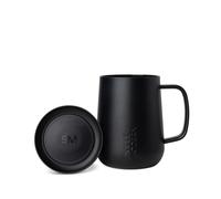Simple Modern Tasse de Café de Voyage avec Anse | Gobelet Thermique à Café en Acier Inoxydable avec Tasse pour Thé | Cadeaux pour Femmes et Hommes | Voyager Collection | 350ml | Midnight Black