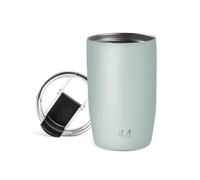 Simple Modern Tasse de Café de Voyage avec Couvercle Rabattable | Tasse de Café Glacé Isolée en Acier Inoxydable | Cadeaux pour Femmes et Hommes | Voyager Collection | 350ml | Sea Glass Sage