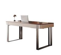 Simple Moderne Minimaliste Luxe En Bois Massif Bureau Selle Cuir Noyer Étude Chambre À Coucher Bureau À Domicile Bureau Écriture(140x60x75cm)