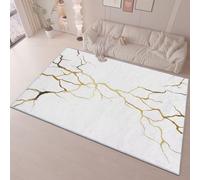 Simple Monstera Tapis extra large lavable, doux au toucher, à poils courts, antidérapant, ne perd pas ses poils - Pour salon, salle à manger, chambre à coucher, bureau - 140 x 200 cm