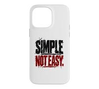 Simple Not Easy d'entraînement Swing Heavy Kettlebell Coque pour iPhone 14 Pro Max