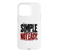 Simple Not Easy d'entraînement Swing Heavy Kettlebell Coque pour iPhone 15 Pro Max