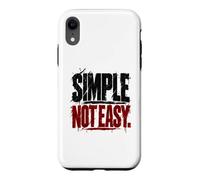 Simple Not Easy d'entraînement Swing Heavy Kettlebell Coque pour iPhone XR