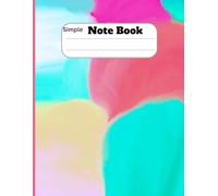 Simple Note Book: Ruled Composition Note Book