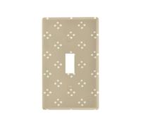Simple Pattern Four Dots Group Brown Decorative Single Switch Plate Covers Cute Outlet Covers and Switch Plates Tapa Para Interruptor de Luz Interrupteur à bascule