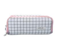 Simple Pencil Pouch Large Capacity - Divided Soft Touch Pencil Rubber Large