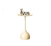 Simple Petite table d'appoint, table d'appoint ronde, idéale pour n'importe quelle pièce, tables d'appoint, salon, tables d'appoint, chambre à coucher, table d'appoint avec structure en métal, idéale