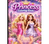 Simple Princess Coloring Book for All Ages: Cute Princesses, Easy Fantasy Coloring Pages & Relaxing Designs - Fun and Stress Relief for Kids, Teens & Adults