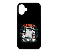 Simple Quote Game Lover Lucky Bingo Never Gets Old Coque pour iPhone 16 Plus