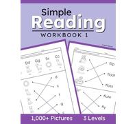 Simple Reading Workbook 1: Learn to Read with Word and Picture Matching, Phonics and Decoding Practice for Beginning Readers and Kids with Special Needs, Grades K-2