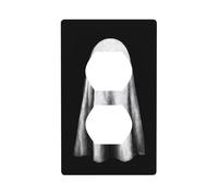 Simple Sheet Ghost Outlet Cover Light Switch Cover Decorative 1 Gang Wall Plate for Kitchen Room Bathroom Size 7x11.4cm