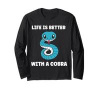 Simple Snake reptile quote life better with a Cobra Manche Longue