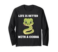 Simple Snake reptile quote life better with a Cobra Manche Longue