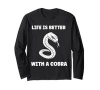 Simple Snake reptile quote life better with a Cobra Manche Longue