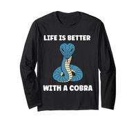 Simple Snake reptile quote life better with a Cobra Manche Longue