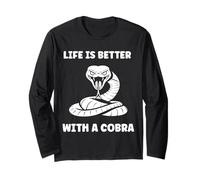 Simple Snake reptile quote life better with a Cobra Manche Longue