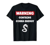 Simple Snake reptile quote Warning contains Cobra T-Shirt
