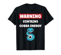 Simple Snake reptile quote Warning contains Cobra T-Shirt
