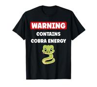 Simple Snake reptile quote Warning contains Cobra T-Shirt