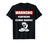 Simple Snake reptile quote Warning contains Cobra T-Shirt