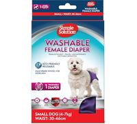 Simple Solution Couche Lavable Pour Chien - Taille Petite | Super saugfähig, auslauf sicher, verstellbar & elastisch. Ideal bei Inkontinenz, Läufigkeit oder Erregungsurinieren.