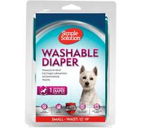 Simple Solution - Couches lavables et réutilisables pour Chiens de Sexe féminin - Absorbant et étanche - Urines excessives ou Incontinence - 1 Couche Moyenne
