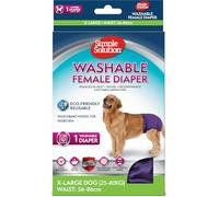 Simple Solution Couches lavables pour Chienne 1x XL | Ultra-absorbantes, étanches et ajustables. Confort doux pour l'incontinence, les mictions d'excitation ou les chaleurs.