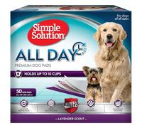 Simple Solution Coussinets d'entraînement pour chiens et chiots, parfumés à la lavande, paquet de 50