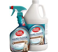 Simple Solution Détachant et désodorisant pour sols durs pour animaux de compagnie, spray éliminateur d'odeurs et de taches de chien, nettoyant enzymatique, dissolvant d'urine pour planchers en bois