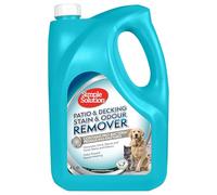 Simple Solution Détachant Odeurs Animaux Terrasse & Deck 4 L | Nettoyant enzymatique contre urine, selles, vomi. Extérieur et jardin. Pour chiens, chats et autres animaux.