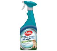 Simple Solution Dissolvant de taches et d'odeurs d'animaux domestiques, Nettoyant enzymatique avec pouvoir nettoyant pro-bactérien - Rainforest Fresh 750ml