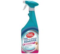 Simple Solution Éliminateur d'Odeurs et Taches Spring Breeze 750ml | Nettoyant enzymatique (urine, excréments, vomi). Agit sur les taches d'animaux en 15 minutes.