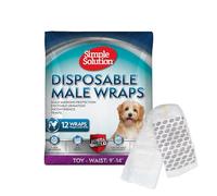 Simple Solution Enveloppe jetable pour chien mâle, format jouet - paquet de 12