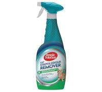 Simple Solution Spray détachant et destructeur d'odeurs chat, 750 ml | Nettoyant enzymatique urine, fèces, vomi. Agit en 15 min sur souillures biologiques de chats et autres animaux