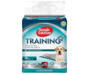 Simple Solution Tapis d'apprentissage absorbants pour chiens - 56 tapis | Pour l'apprentissage des chiots, l'incontinence, les cages, sous les gamelles, les voyages et chiens âgés