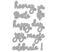 Simple Stories Matrice de découpe et de gaufrage en métal Gris Taille M