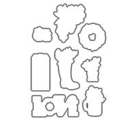 Simple Stories Matrice de découpe et de gaufrage en métal Taille M