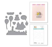 Simple Stories Matrices de découpe gravées pour timbres coordonnés de la collection d'anniversaire Say Cheese Classic Pooh