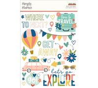 Simple Stories Pack Your Bags Rub-Ons 6"X8"-2/Pkg