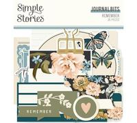 Simple Stories Remember Bits & Pieces Die-Cuts 26/Pkg-Journal
