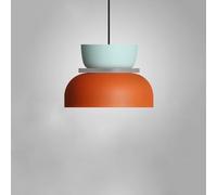 Simple Style Nordique Macaron Suspension Luminaires Créativité Couleur Épissage Suspensions Suspension Réglable Lustre Suspendu pour Salon Bar Île Lampe, Orange