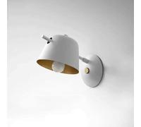 Simple Style Wrought Iron Wall Lamp, Creative Personality Metal Lampshade Wall Light, Embedded Installation Walllanten, E27 Screw Single-Ended Wall Sconce, Porch Aisle Decorative Lamps (Size :/White