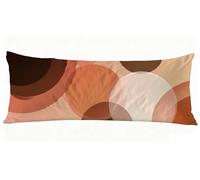 Simple Taie Oreiller 50x150 cm Moderne Housse Traversin 150 x 50 cm Set de 1 Coussin Grossesse, Douce et Confortable avec Fermeture éclair Oreiller de Corps pour Canapé Lit Coussin Long J0-466