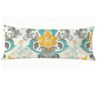 Simple Taie Oreiller 50x180 cm Modèle Housse Traversin 180 x 50 cm Set de 1 Coussin Grossesse, Douce et Confortable avec Fermeture éclair Oreiller de Corps pour Canapé Lit Coussin Long J0-1011